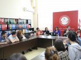 ნოტარიუსთა პალატის თავმჯდომარე კავკასიის საერთაშორისო უნივერსიტეტის  სტუდენტებს შეხვდა