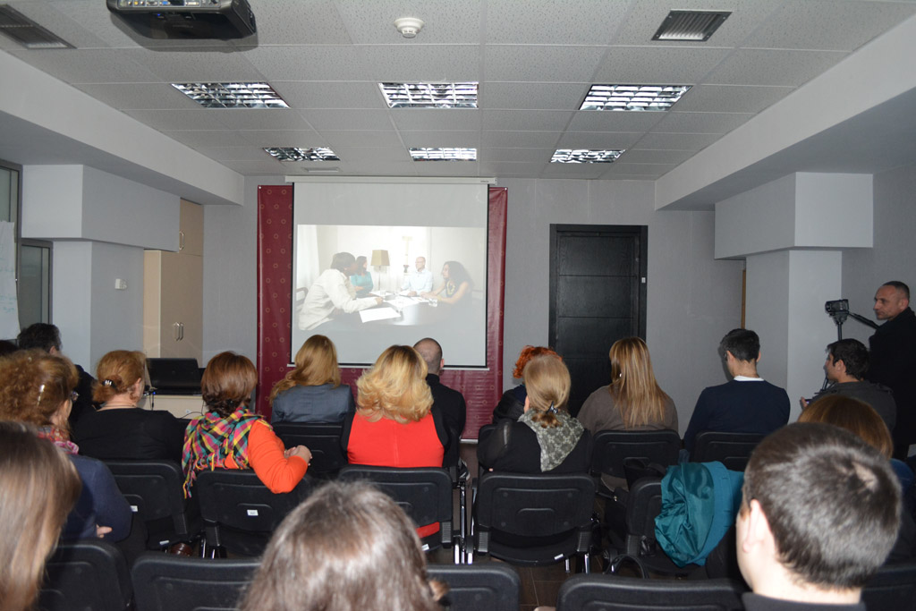 Presentation of educational film held for mediator notaries - Notary  Chamber of Georgia